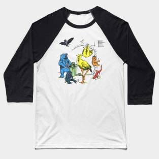 Friendly Beasts Baseball T-Shirt